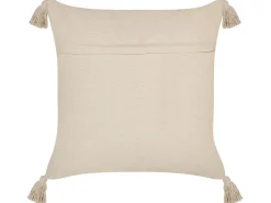 Beliani Koristetyyny Puuvilla Beige 45 X 45 Cm 2 Kpl Arlia Discount