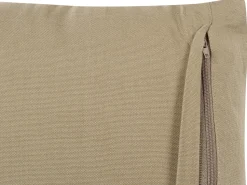 Beliani Koristetyyny Puuvilla Harmaanruskea 45 X 45 Cm 2 Kpl Senecio Shop