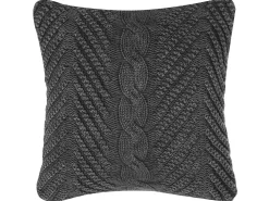 Beliani Koristetyyny Puuvilla Harmaa Kohokuvioitu 45 X 45 Cm Konni Flash Sale