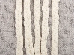 Beliani Koristetyyny Puuvilla Harmaa/Beige 35 X 35 Cm Ocimum Outlet