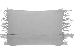 Beliani Koristetyyny Puuvilla Harmaa Makramee 30 X 45 Cm 2 Kpl Kirikkale Shop