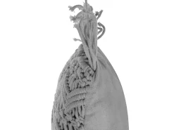 Beliani Koristetyyny Puuvilla Harmaa Makramee 30 X 45 Cm 2 Kpl Kirikkale Shop