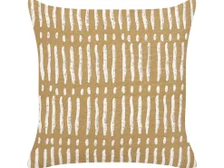 Beliani Koristetyyny Puuvilla Hiekanruskea/Valkoinen 45 X 45 Cm 2 Kpl Salix Store