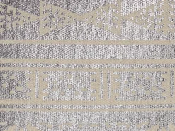 Beliani Koristetyyny Puuvilla Hopea Geometrinen Kuvio 50 X 50 Cm 2 Kpl Oujda Shop