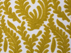 Beliani Koristetyyny Puuvilla Keltainen Kirjailtu 45 X 45 Cm 2 Kpl Primula Sale