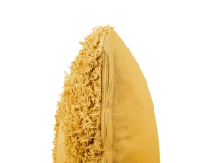 Beliani Koristetyyny Puuvilla Keltainen 45 X 45 Cm 2 Kpl Rhoeo Clearance