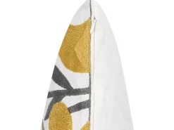 Beliani Koristetyyny Puuvilla Kirjailtu Monivarinen 45 X 45 Cm 2 Kpl Shallot Store