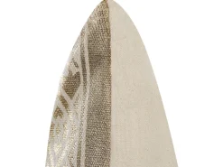 Beliani Koristetyyny Puuvilla Kulta Geometrinen Kuvio 50 X 50 Cm 2 Kpl Oujda Cheap