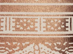 Beliani Koristetyyny Puuvilla Kupari Geometrinen Kuvio 50 X 50 Cm Oujda Best Sale