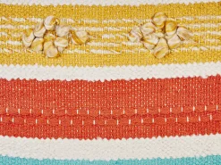 Beliani Koristetyyny Puuvilla Monivarinen 45 X 45 Cm 2 Kpl Dicliptera Best