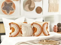 Beliani Koristetyyny Puuvilla Monivarinen 45 X 45 Cm 2 Kpl Lablab Cheap