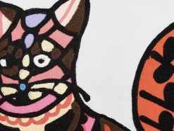 Beliani Koristetyyny Puuvilla Monivarinen Kirjailtu 50 X 50 Cm 2 Kpl Mehsana Best Sale