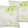 Beliani Koristetyyny Puuvilla Monivarinen 45 X 45 Cm 2 Kpl Peperomia Best Sale