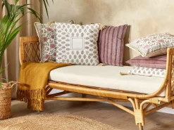 Beliani Koristetyyny Puuvilla Monivarinen 45 X 45 Cm Setosa Hot