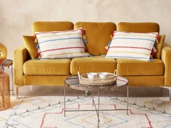 Beliani Koristetyyny Puuvilla Monivarinen 40 X 60 Cm Agave Fashion