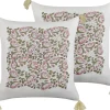 Beliani Koristetyyny Puuvilla Monivarinen 45 X 45 Cm 2 Kpl Carissa Flash Sale