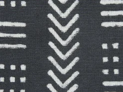 Beliani Koristetyyny Puuvilla Musta/Valkoinen 45 X 45 Cm Benzoin Cheap