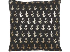 Beliani Koristetyyny Puuvilla Musta/Kultainen 45 X 45 Cm 2 Kpl Leroy Online