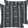Beliani Koristetyyny Puuvilla Musta/Valkoinen 45 X 45 Cm 2 Kpl Benzoin Sale