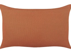 Beliani Koristetyyny Puuvilla Oranssi 35 X 55 Cm Albium Discount