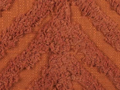 Beliani Koristetyyny Puuvilla Oranssi Tuftattu 45 X 45 Cm Lewisia Flash Sale