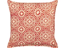 Beliani Koristetyyny Puuvilla Punainen 45 X 45 Cm 2 Kpl Ceiba Cheap