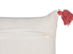 Beliani Koristetyyny Puuvilla Punainen/Valkoinen 30 X 50 Cm Anthemis Cheap