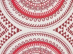 Beliani Koristetyyny Puuvilla Punainen/Valkoinen 30 X 50 Cm Anthemis Cheap