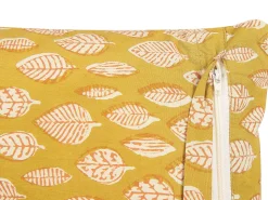 Beliani Koristetyyny Puuvilla Sinapinkeltainen 45 X 45 Cm 2 Kpl Ginnala Cheap