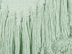 Beliani Koristetyyny Puuvilla Vaaleanvihrea 45 X 45 Cm 2 Kpl Bacopa Hot