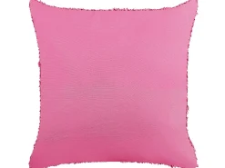 Beliani Koristetyyny Puuvilla Vaaleanpunainen 45 X 45 Cm Rhoeo New