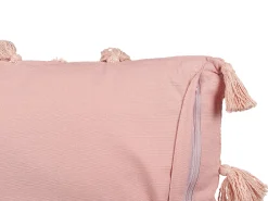 Beliani Koristetyyny Puuvilla Vaaleanpunainen 45 X 45 Cm 2 Kpl Torenia Clearance