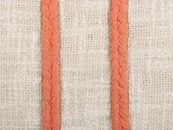 Beliani Koristetyyny Puuvilla Vaalea Beige/Koralli 45 X 45 Cm 2 Kpl Pleione Fashion