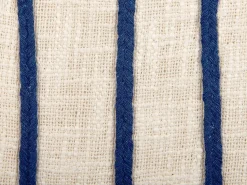 Beliani Koristetyyny Puuvilla Vaalea Beige/Laivastonsininen 45 X 45 Cm Pleione Sale