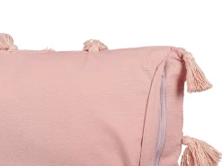 Beliani Koristetyyny Puuvilla Vaaleanpunainen Tuftattu 45 X 45 Cm Torenia Discount