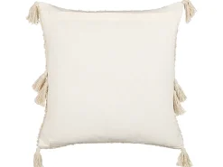 Beliani Koristetyyny Puuvilla Vaalea Beige 45 X 45 Cm Avium Sale
