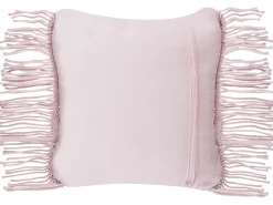 Beliani Koristetyyny Puuvilla Vaaleanpunainen Makramee 40 X 40 Cm 2 Kpl Yaniklar Sale