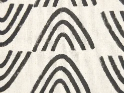 Beliani Koristetyyny Puuvilla Valkoinen/Musta 45 X 45 Cm Mays Hot