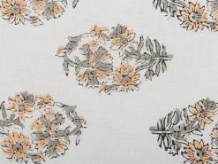 Beliani Koristetyyny Puuvilla Valkoinen/Oranssi 45 X 45 Cm Sativus New