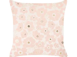 Beliani Koristetyyny Sametti Beige/Vaaleanpunainen 45 X 45 Cm 2 Kpl Triteleia Flash Sale