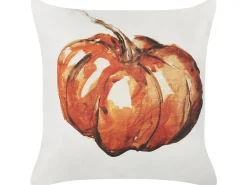 Beliani Koristetyyny Sametti Beige/Oranssi 45 X 45 Cm 2 Kpl Curbita Shop