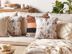 Beliani Koristetyyny Sametti Monivarinen 45 X 45 Cm 2 Kpl Montbretia Cheap