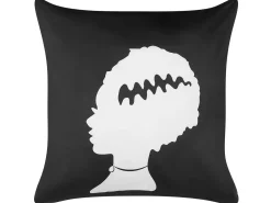 Beliani Koristetyyny Sametti Mustavalkoinen 45 X 45 Cm 2 Kpl Mandevilla Sale