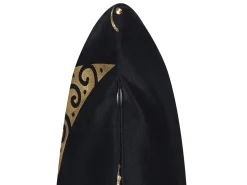 Beliani Koristetyyny Sametti Musta/Kulta 45 X 45 Cm 2 Kpl Ursinia Shop