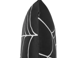 Beliani Koristetyyny Sametti Mustavalkoinen 45 X 45 Cm 2 Kpl Lycoris New