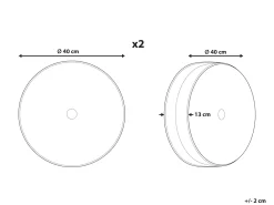 Beliani Koristetyyny Sametti Sinivihrea 40 Cm 2 Kpl Udala Best Sale