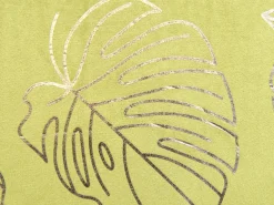 Beliani Koristetyyny Sametti Vaaleanvihrea 45 X 45 Cm 2 Kpl Monstera Fashion