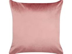 Beliani Koristetyyny Sametti Vaaleanpunainen 45 X 45 Cm 2 Kpl Bahia Store