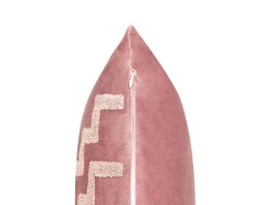 Beliani Koristetyyny Sametti Vaaleanpunainen 45 X 45 Cm 2 Kpl Bahia Store