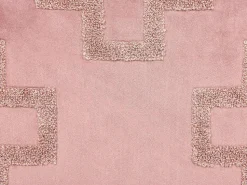 Beliani Koristetyyny Sametti Vaaleanpunainen 45 X 45 Cm 2 Kpl Bahia Store